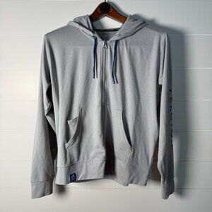 Peloton Jacket Women's Medium Full Zip Gray Hooded Active Hoodie